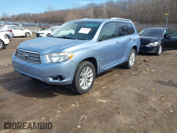 2008 Toyota Highlander Hybrid with VIN JTEEW41A982003915, listed as a IAAI auction lot 41757415 with 256,996 mi miles. Bid and sale history available at carsss.com. Image 17.