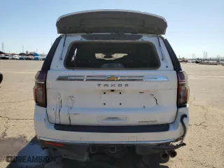 2023 Chevrolet Tahoe Premier with VIN 1GNSKSKD1PR273296, listed as a Copart auction lot 53361465 with 0 mi miles and Salvage Title. Bid and sale history available at carsss.com. Image 6.