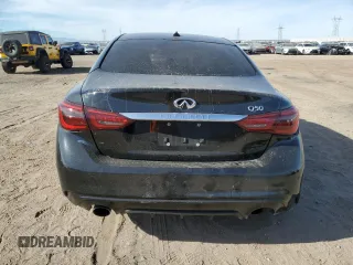 2018 Infiniti Q50 Pure with VIN JN1CV7AP4JM240457, listed as a Copart auction lot 81520334 with 154,438 mi miles and Salvage Title. Bid and sale history available at carsss.com. Image 6.