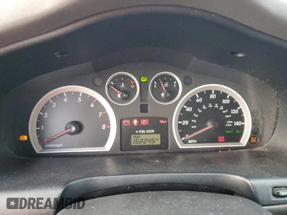 2005 Hyundai Santa Fe GLS with VIN KM8SC13E25U002566, listed as a Copart auction lot 73711124 with 152,245 mi miles and Salvage Title. Bid and sale history available at carsss.com. Image 9.
