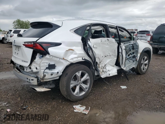 2017 Lexus NX with VIN JTJYARBZ4H2055032, listed as a Copart auction lot 50753265 with 80,993 mi miles and Salvage Title. Bid and sale history available at carsss.com. Image 3.