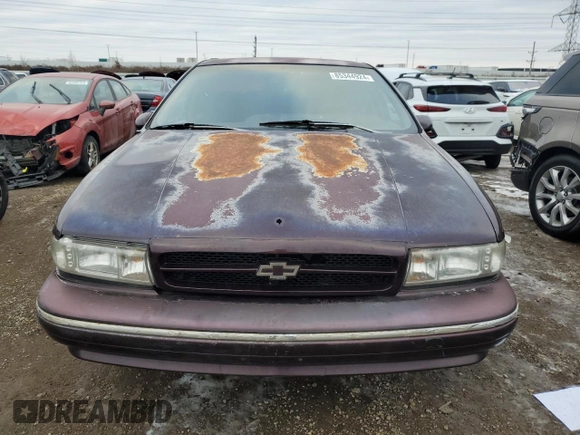 1993 Chevrolet Caprice with VIN 1G1BL53E4PR102257, listed as a Copart auction lot 85344924 with 228,725 mi miles and Salvage Title. Bid and sale history available at DreamBid. Image 5.