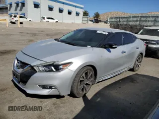 2016 Nissan Maxima 3.5 SV with VIN 1N4AA6APXGC449801, listed as a Copart auction lot 46943325 with 131,562 mi miles and Salvage Title. Bid and sale history available at carsss.com. Image 1.