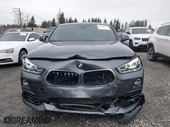 2018 BMW X2 xDrive28i with VIN WBXYJ5C37JEF74740, listed as a IAAI auction lot 41818174 with 74,155 mi miles. Bid and sale history available at carsss.com. Image 6.