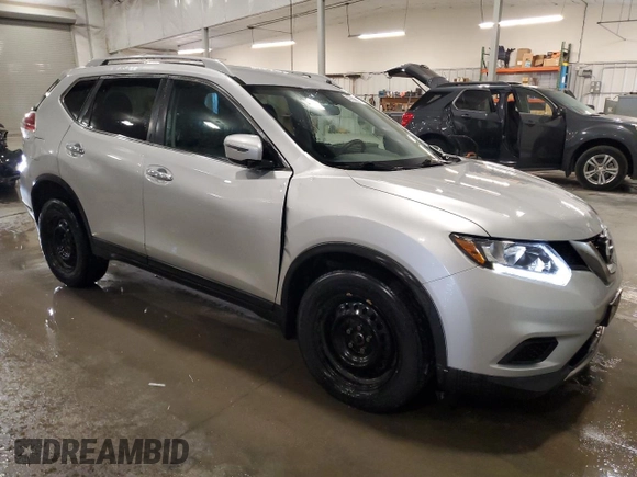 2016 Nissan Rogue S with VIN 5N1AT2MM0GC882425, listed as a Copart auction lot 47826255 with 149,375 mi miles and Salvage Title. Bid and sale history available at DreamBid. Image 4.