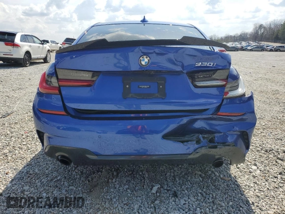2021 BMW 3 Series 330i with VIN 3MW5R1J0XM8C03213, listed as a Copart auction lot 49026035 with 54,051 mi miles and Salvage Title. Bid and sale history available at carsss.com. Image 6.