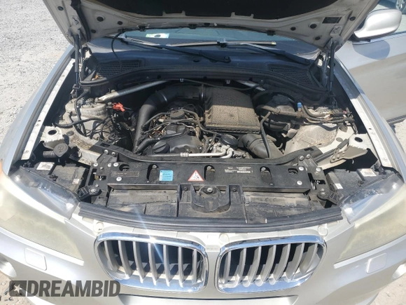 2011 BMW X3 35i with VIN 5UXWX7C57BL730476, listed as a Copart auction lot 54120405 with 179,745 mi miles and Clean Title. Bid and sale history available at DreamBid. Image 12.