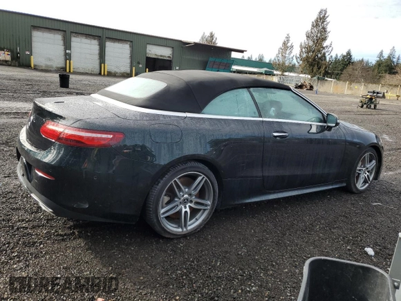 2018 Mercedes-Benz E-Class E 400 with VIN WDD1K6FB8JF046433, listed as a Copart auction lot 46194865 with 0 mi miles and Salvage Title. Bid and sale history available at carsss.com. Image 3.