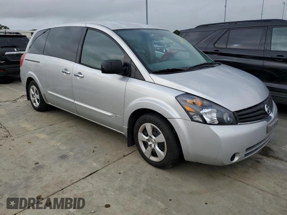 2007 Nissan Quest S with VIN 5N1BV28U37N104102, listed as a Copart auction lot 74702164 with 0 mi miles and Salvage Title. Bid and sale history available at carsss.com. Image 4.