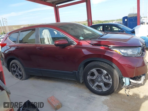 2017 Honda CR-V EX with VIN 7FARW1H55HE020645, listed as a IAAI auction lot 42111202 with 51,445 mi miles. Bid and sale history available at carsss.com. Image 13.
