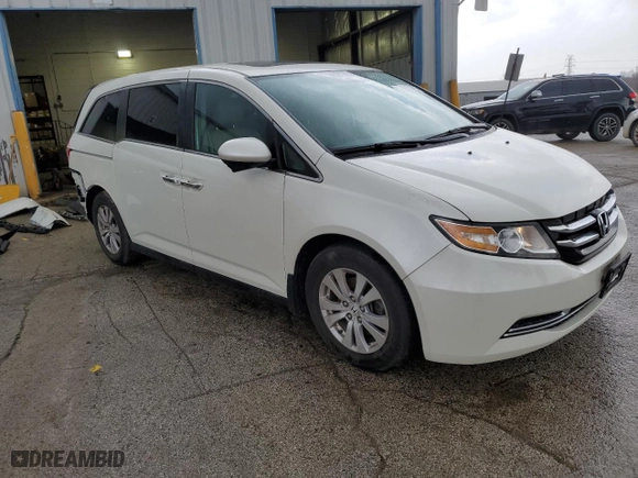 2016 Honda Odyssey EX-L with VIN 5FNRL5H61GB050471, listed as a Copart auction lot 51173675 with 72,768 mi miles and Salvage Title. Bid and sale history available at carsss.com. Image 4.