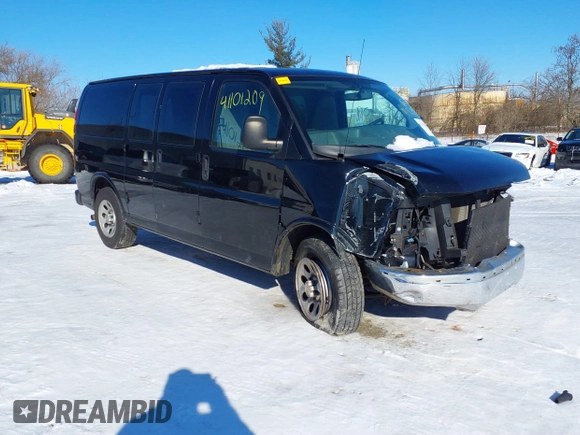2012 Chevrolet Express Cargo with VIN 1GCSGAFXXC1142854, listed as a IAAI auction lot 41101209 with Not provided miles and . Bid and sale history available at DreamBid. Image 1.