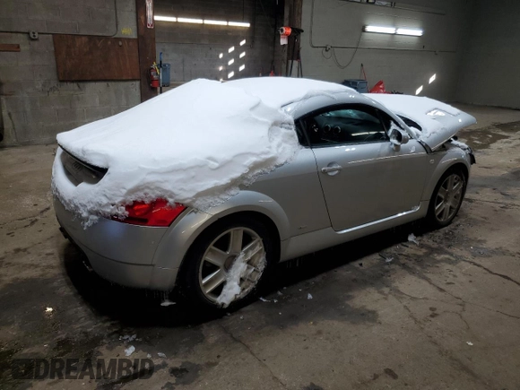 2004 Audi TT with VIN TRUWF28N541012137, listed as a Copart auction lot 45521185 with 37,480 mi miles and Salvage Title. Bid and sale history available at carsss.com. Image 3.