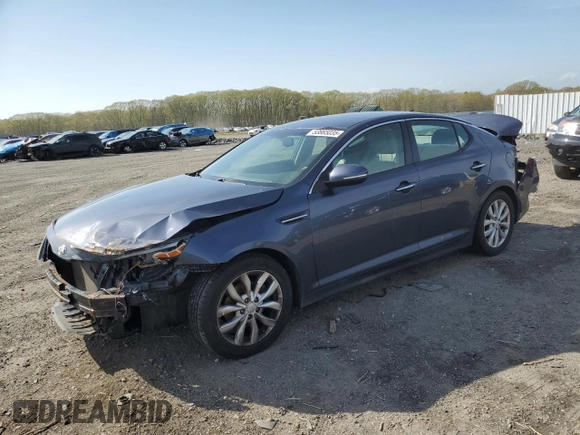 2015 Kia Optima EX with VIN 5XXGN4A76FG403930, listed as a Copart auction lot 53865035 with 154,579 mi miles and Clean Title. Bid and sale history available at DreamBid. Image 1.