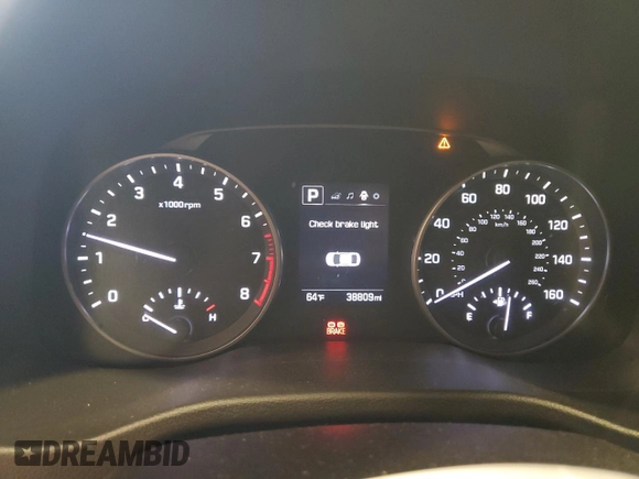 2018 Hyundai Elantra SEL with VIN 5NPD84LF8JH249832, listed as a Copart auction lot 53892665 with 38,809 mi miles and Salvage Title. Bid and sale history available at DreamBid. Image 9.