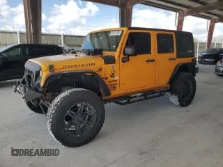 2013 Jeep Wrangler Unlimited Sport z VIN 1C4BJWDGXDL556580, wystawiony jako Copart lot #55477185 z przebiegiem 71 044 mil mil oraz Szkody całkowita. Historia ofert i sprzedaży dostępna na DreamBid. Obrazek 1.