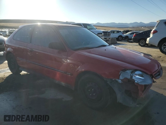 2000 Honda Civic DX with VIN 2HGEJ6348YH102076, listed as a Copart auction lot 47065905 with 198,093 mi miles and Salvage Title. Bid and sale history available at carsss.com. Image 4.