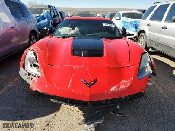 2016 Chevrolet Corvette Stingray Z51 1LT with VIN 1G1YH2D70G5126153, listed as a Copart auction lot 86826134 with NaN miles and Salvage Title. Bid and sale history available at carsss.com. Image 5.