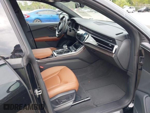 2022 Audi Q8 Premium Plus with VIN WA1EVBF18ND007050, listed as a IAAI auction lot 41863552 with 18,523 mi miles. Bid and sale history available at carsss.com. Image 5.
