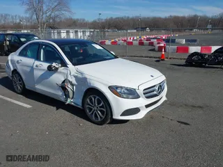 2016 Mercedes-Benz C-Class C 300 Luxury with VIN WDDWF4KB3GR149562, listed as a IAAI auction lot 41745765 with 92,294 mi miles. Bid and sale history available at carsss.com. Image 1.