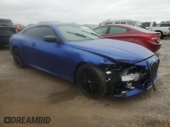 2022 BMW 4 Series 430i xDrive with VIN WBA73AP01NCK05623, listed as a Copart auction lot 87245684 with Not Provided miles and Salvage Title. Bid and sale history available at DreamBid. Image 4.
