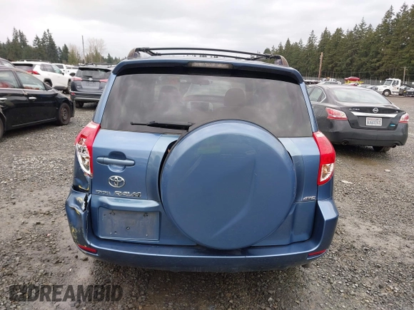 2008 Toyota RAV4 with VIN JTMBK33V985061809, listed as a IAAI auction lot 41851948 with 259,650 mi miles. Bid and sale history available at carsss.com. Image 16.