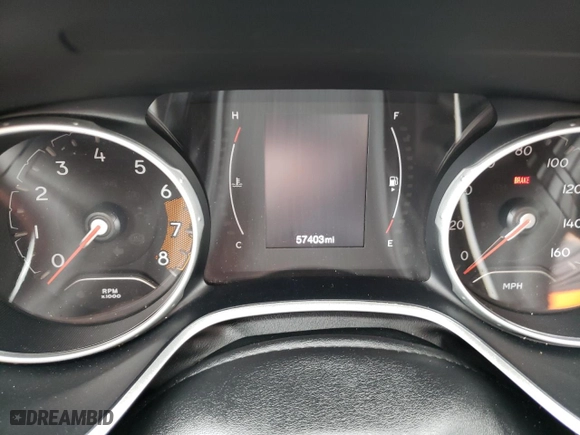 2021 Jeep Compass Latitude with VIN 3C4NJCBB7MT604642, listed as a Copart auction lot 44429255 with 57,403 mi miles and Clean Title. Bid and sale history available at carsss.com. Image 9.