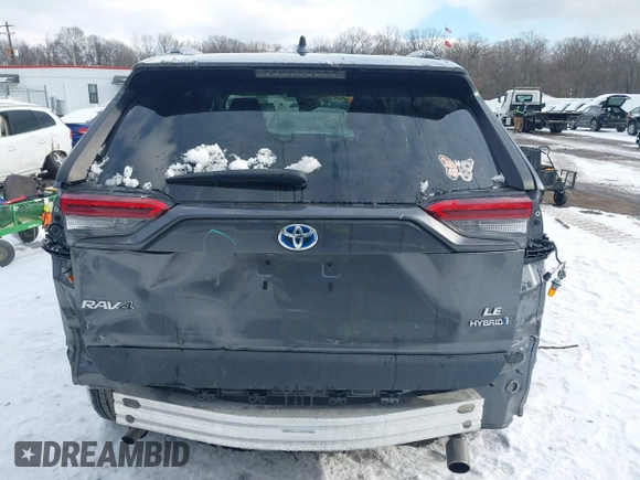 2021 Toyota RAV4 Hybrid LE with VIN 4T3LWRFV1MU025476, listed as a IAAI auction lot 41359200 with 70,468 mi miles and . Bid and sale history available at DreamBid. Image 16.
