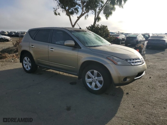2006 Nissan Murano S with VIN JN8AZ08T56W423837, listed as a Copart auction lot 70247344 with 166,424 mi miles and Salvage Title. Bid and sale history available at carsss.com. Image 4.