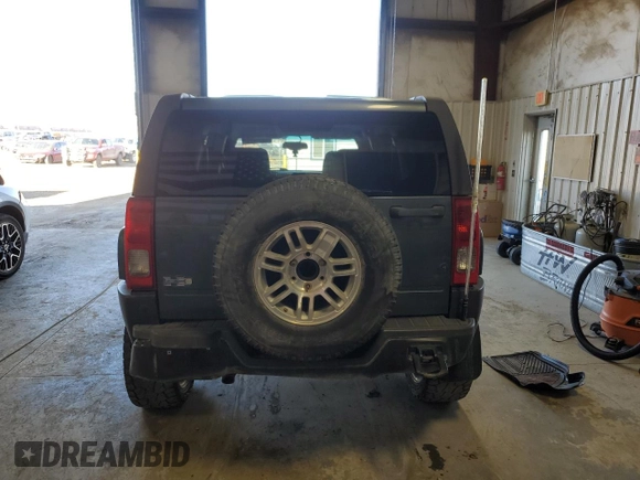 2006 Hummer H3 with VIN 5GTDN136068256909, listed as a Copart auction lot 47382934 with 186,156 mi miles and Clean Title. Bid and sale history available at carsss.com. Image 6.
