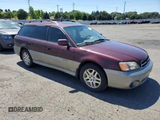 2000 Subaru Legacy Outback Limited with VIN 4S3BH6869Y7662661, listed as a Copart auction lot 60565254 with 176,043 mi miles and Clean title. Bid and sale history available at DreamBid. Image 4.