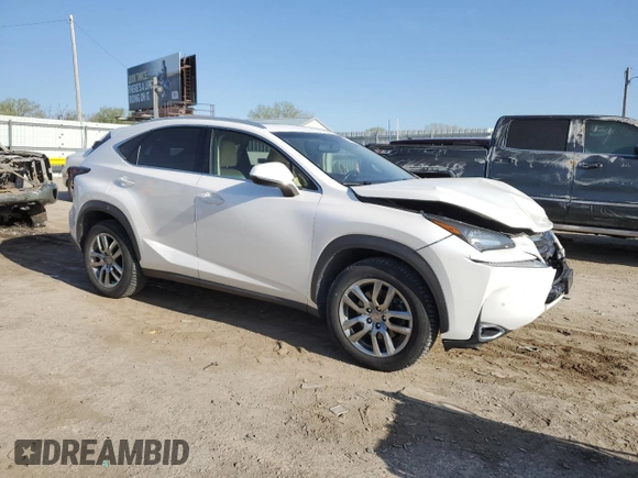 2016 Lexus NX 200t with VIN JTJBARBZ4G2087905, listed as a Copart auction lot 52362445 with 65,212 mi miles and Salvage Title. Bid and sale history available at DreamBid. Image 4.