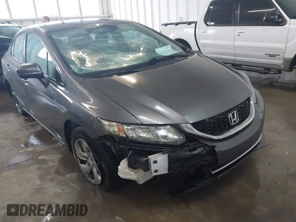 2014 Honda Civic Sedan LX with VIN 19XFB2F53EE044723, listed as a IAAI auction lot 41727499 with 233,635 mi miles. Bid and sale history available at carsss.com. Image 6.