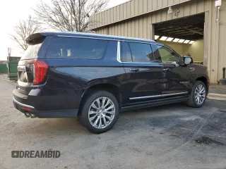 2023 GMC Yukon XL Denali with VIN 1GKS1JKL4PR215930, listed as a Copart auction lot 43771215 with 73,769 mi miles and Clean Title. Bid and sale history available at carsss.com. Image 3.