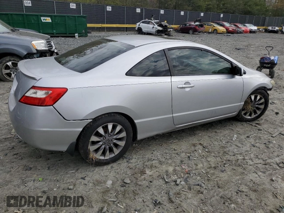 2009 Honda Civic Cpe EX with VIN 2HGFG128X9H502832, listed as a Copart auction lot 53076095 with 147,497 mi miles and Salvage Title. Bid and sale history available at carsss.com. Image 3.