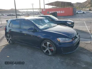 2016 Volkswagen GTI SE z VIN 3VW547AU4GM005663, wystawiony jako IAAI lot #41471123 z przebiegiem Nie podano mil oraz . Historia ofert i sprzedaży dostępna na DreamBid. Obrazek 1.