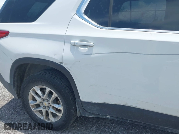2018 Chevrolet Traverse LT Cloth with VIN 1GNERGKW0JJ185871, listed as a IAAI auction lot 42559907 with 110,722 mi miles and . Bid and sale history available at DreamBid. Image 19.
