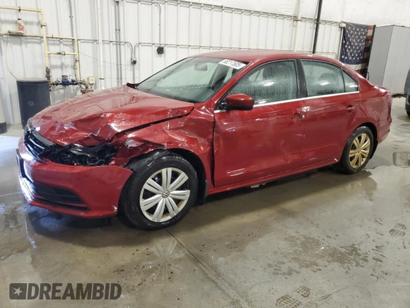 2017 Volkswagen Jetta S z VIN 3VW2B7AJ0HM361656, wystawiony jako Copart lot #58217505 z przebiegiem 180 824 mil mil oraz Nie do naprawy • Non repairable. Historia ofert i sprzedaży dostępna na DreamBid. Obrazek 1.
