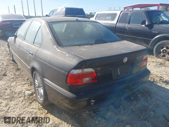 2002 BMW 5 Series 530iA with VIN WBADT63402CH96437, listed as a IAAI auction lot 41740118 with 172,450 mi miles. Bid and sale history available at carsss.com. Image 3.