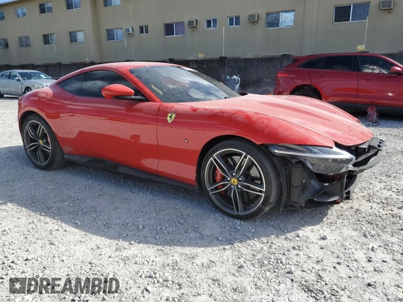 2021 Ferrari Roma z VIN ZFF98RNA5M0267812, wystawiony jako Copart lot #78847294 z przebiegiem Nie podano mil oraz Szkody całkowita. Historia ofert i sprzedaży dostępna na DreamBid. Obrazek 4.