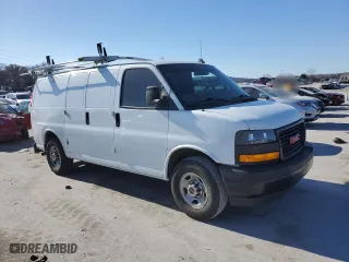 2022 GMC Savana Cargo Van with VIN 1GTW7AF7XN1175695, listed as a Copart auction lot 83633504 with 66,191 mi miles and Salvage Title. Bid and sale history available at carsss.com. Image 4.