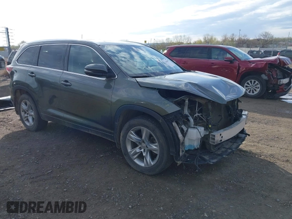 2015 Toyota Highlander Limited z VIN 5TDDKRFH4FS182238, wystawiony jako IAAI lot #42148619 z przebiegiem 136 788 mil mil oraz . Historia ofert i sprzedaży dostępna na DreamBid. Obrazek 1.