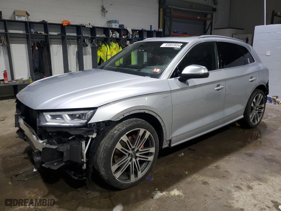 2018 Audi SQ5 Prestige with VIN WA1C4AFYXJ2103088, listed as a Copart auction lot 83803954 with 96645 miles and Salvage Title. Bid and sale history available at carsss.com. Image 1.