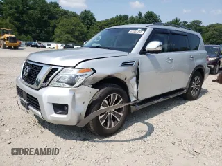 2018 Nissan Armada SV with VIN JN8AY2NCXJ9555213, listed as a Copart auction lot 67532134 with 84,006 mi miles and Salvage Title. Bid and sale history available at carsss.com. Image 1.