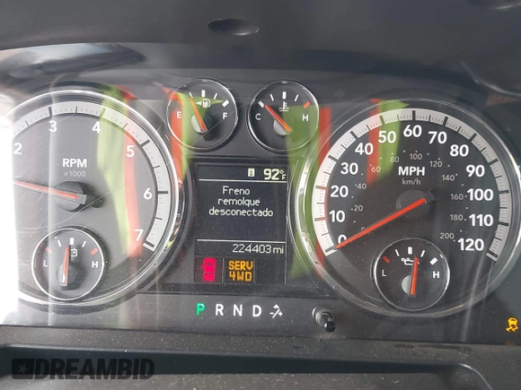 2011 Ram 1500 SLT with VIN 1D7RV1CP4BS685799, listed as a IAAI auction lot 42762980 with 224,403 mi miles and . Bid and sale history available at DreamBid. Image 6.