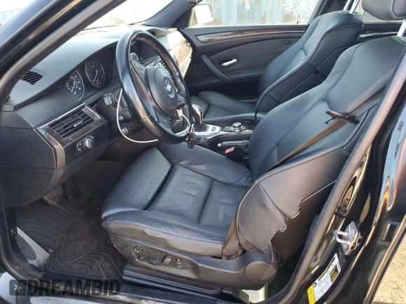2010 BMW 5 Series 550i with VIN WBANW5C53ACT56674, listed as a Copart auction lot 70927084 with 129,722 mi miles and Salvage Title. Bid and sale history available at DreamBid. Image 7.
