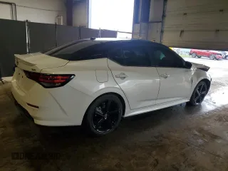 2022 Nissan Sentra SR with VIN 3N1AB8DV0NY311172, listed as a Copart auction lot 51752235 with 21,235 mi miles and Salvage Title. Bid and sale history available at carsss.com. Image 3.
