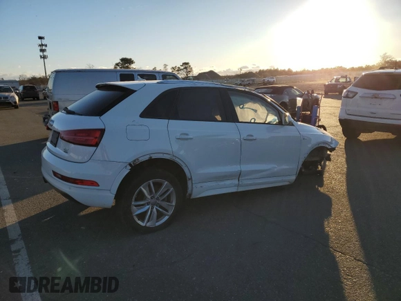 2018 Audi Q3 Premium with VIN WA1ECCFS9JR029396, listed as a Copart auction lot 87397324 with 96,049 mi miles and Salvage Title. Bid and sale history available at carsss.com. Image 3.