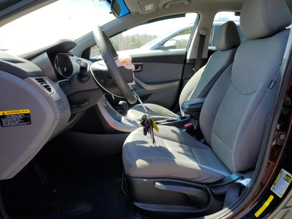 2012 Hyundai Elantra GLS PZEV with VIN 5NPDH4AE5CH129791, listed as a Copart auction lot 53077695 with 143,711 mi miles and Clean Title. Bid and sale history available at carsss.com. Image 7.