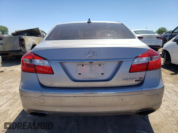 2012 Hyundai Genesis 5.0L R-Spec with VIN KMHGC4DH6CU176802, listed as a Copart auction lot 61242054 with 142,779 mi miles and Salvage Title. Bid and sale history available at carsss.com. Image 6.